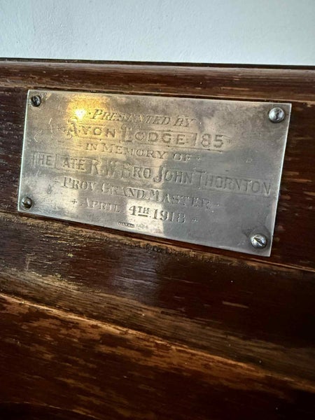 Masonic Antique Chair 1918 $1 Reserve lot 47 Carousel 3