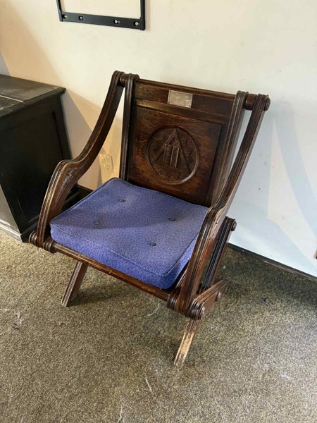 Masonic Antique Chair 1918 $1 Reserve lot 47 Carousel 1
