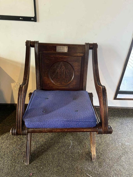 Masonic Antique Chair 1918 $1 Reserve lot 47 Carousel 2