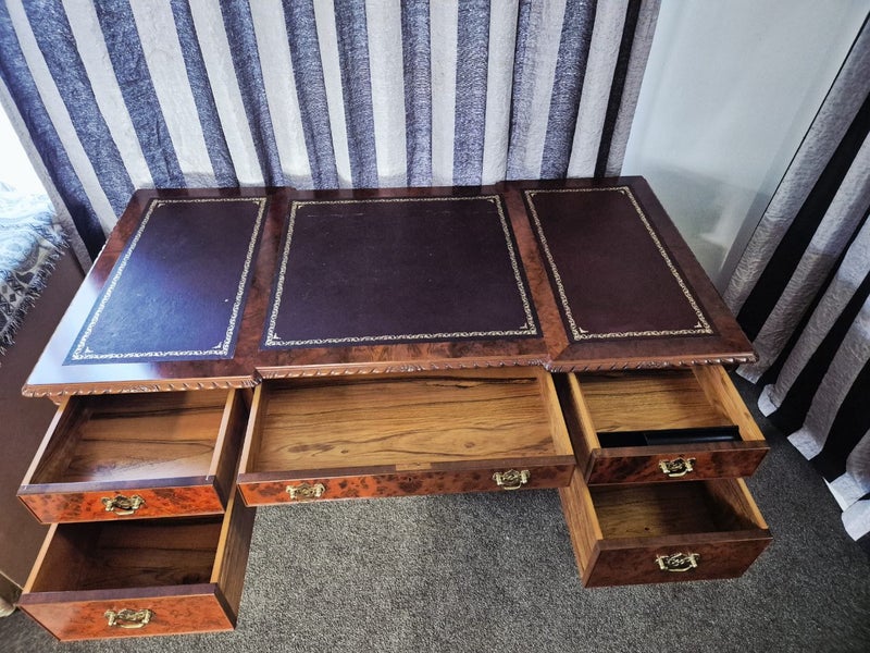Vintage Executive Chippendale Style Desk Carousel 2