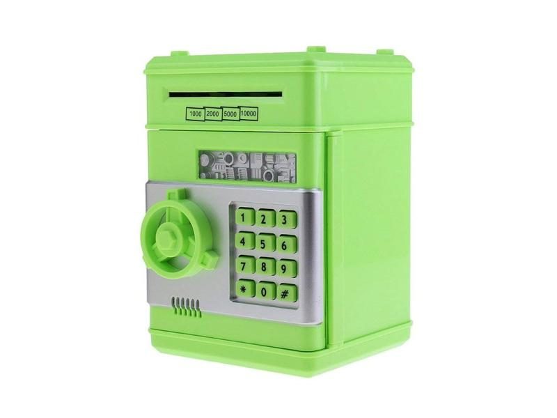 Electronic Piggy Bank ATM Mini Money Box Safety Password Chewing Coin Cash Carousel 1