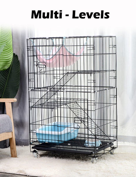 3 Level Rabbit Bird Cage Ferret Parrot Aviary Cat Rat Aviary Budgie Hamster P... Carousel 2