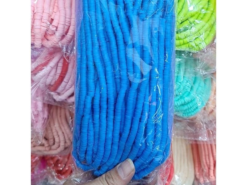 16Inch 6mm Flat Round Polymer Clay Beads For DIY Jewelry Carousel 1