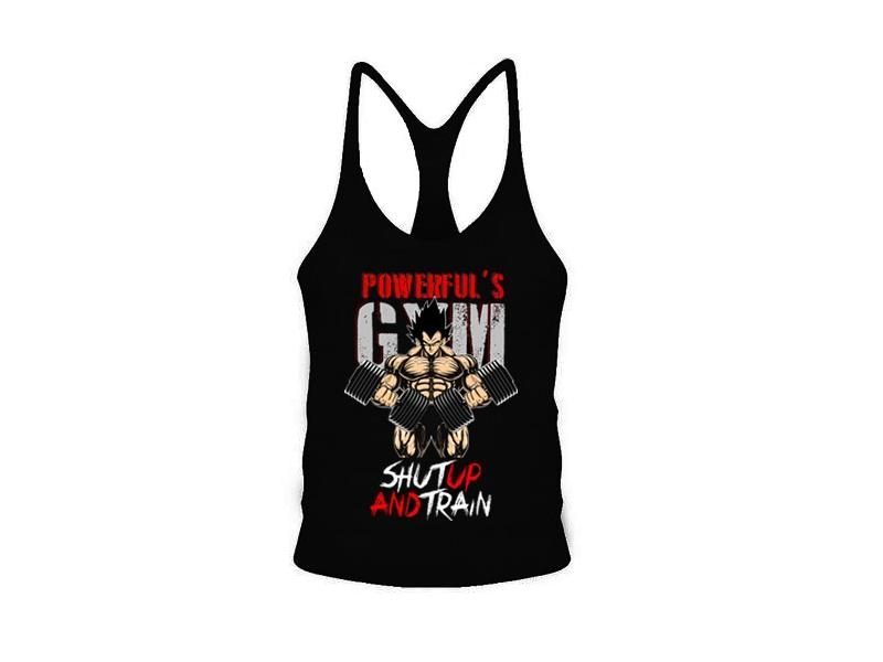Men Tank Tops SHUTUP AND TRAIN Print Bodybuilding Shirt Men Tops Fitness Cotton Carousel 1