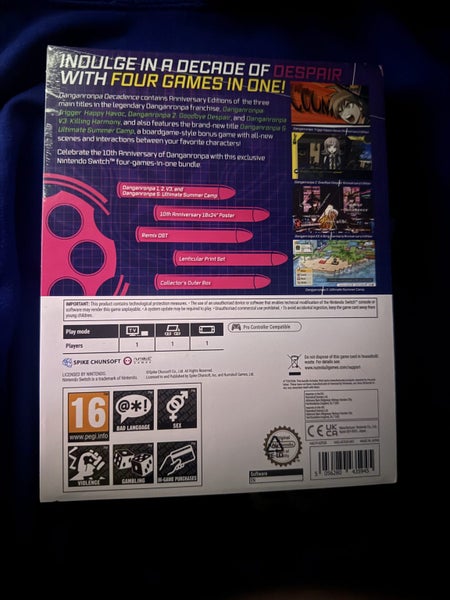 Danganronpa Decadence Collectors Edition Switch Sealed Carousel 2