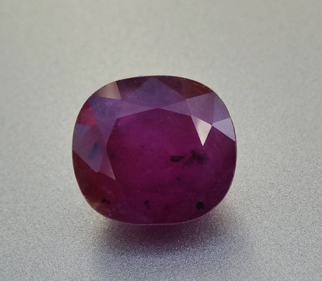 $1RE 5.22CT Buy Now $2750 UNHEATED SPLENDID HUGE CUSHION 100% NATURAL RED RUBY Carousel 2
