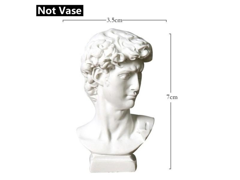 Modern Nordic Style Creative Portrait Vase Human Head Flower Vases Decorative Carousel 1