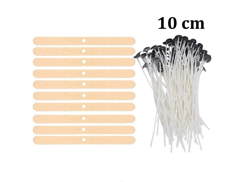100Pcs/Set Low-Smoke Candle Wicks 8/10/12/16/20Cm Cotton Core For Diy Candle Carousel 1