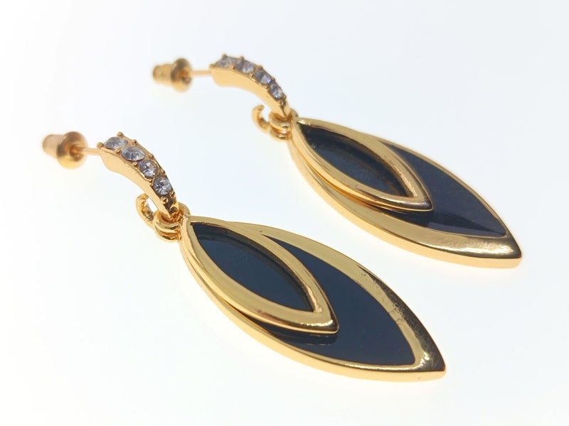Gold Plated Crystal Dangle Earrings | 41mm | Gift Boxed63617623142787111