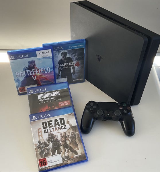 Playstation 4 Slim Bundle - Controller, Brilliant Games - GREAT CONDITION Carousel 1