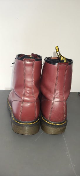 Dr Martens 1450 cherry smooth ankle boots.63615885468417112