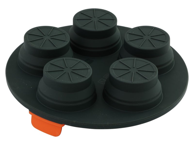 5 Cup Muffin Tray Air Fryer Insert - 21cm Round Collapsible Silicone Carousel 4