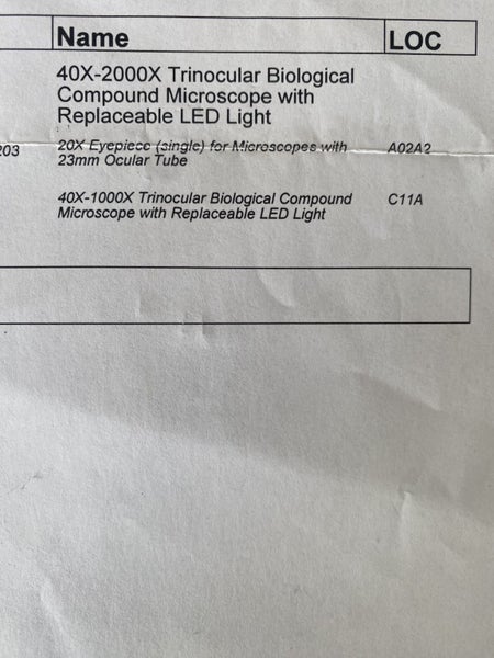 Omax Trinocular 40X-2000X Biological Compound Microscope M837SL Carousel 6