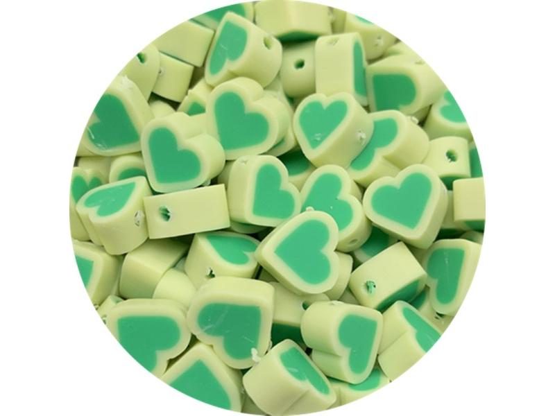 30pcs/Lot 10mm Mixed Colors LOVE Shape Clay Spacer Beads For Jewelry DIY Carousel 1