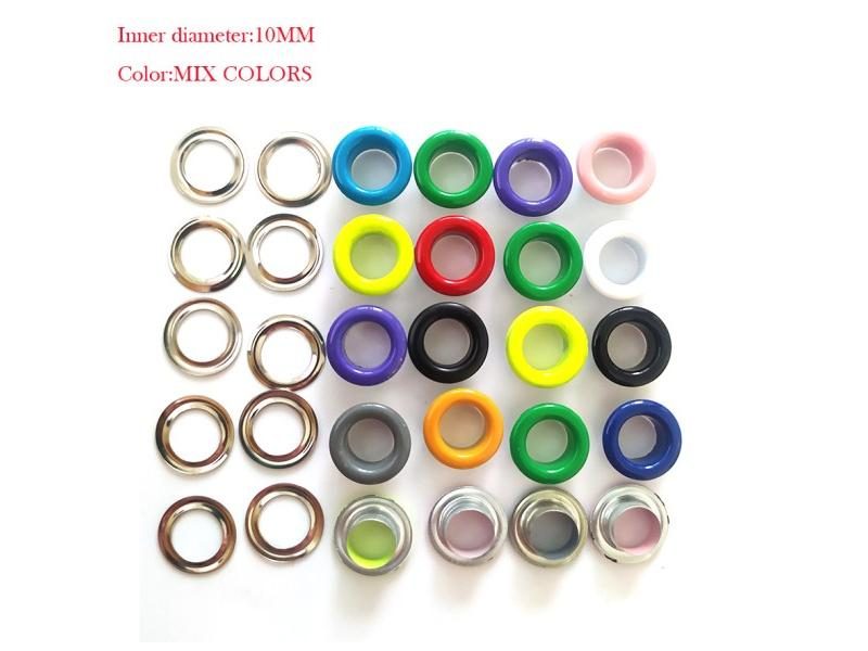 100pcs 3/4/5/6/8/10mm Multicolor Metal Eyelets Rivets Button Holes Carousel 1