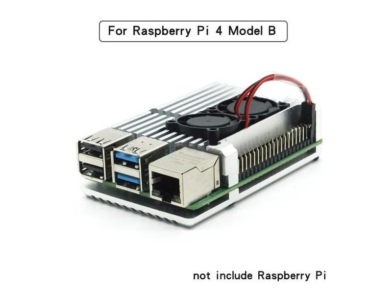 Raspberry Pi 4 Model B Dual Fans CNC Aluminum Alloy Case Metal 5 Color Armor Carousel 1