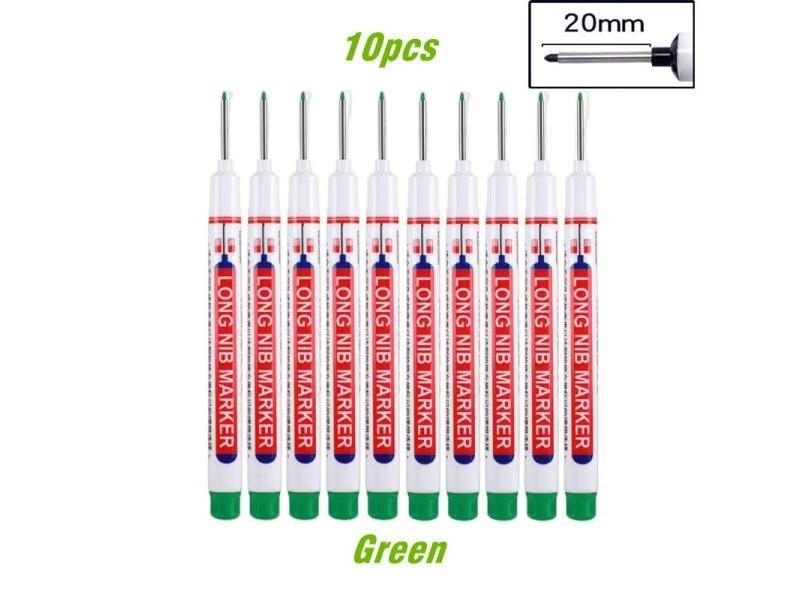 10Pcs/Set 20mm Deep Hole Long Nib Head Marker For Metal Perforating Pen Carousel 1