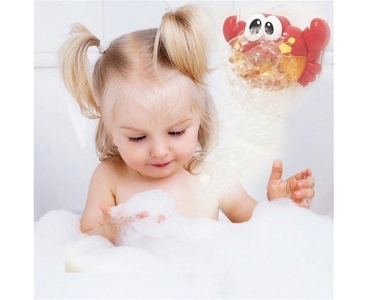 Lovely Electronic Musical Bubble Crab Baby Bath Shower Toys Dreamlike Foam Ma Carousel 2