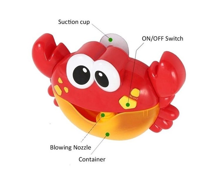 Lovely Electronic Musical Bubble Crab Baby Bath Shower Toys Dreamlike Foam Ma Carousel 4