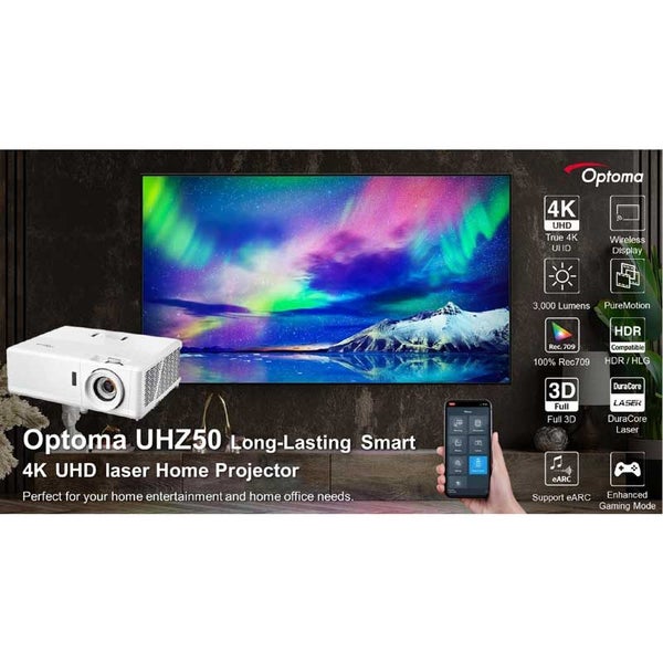 Optoma UHZ50 4K UHD Laser Projector63615888836227111