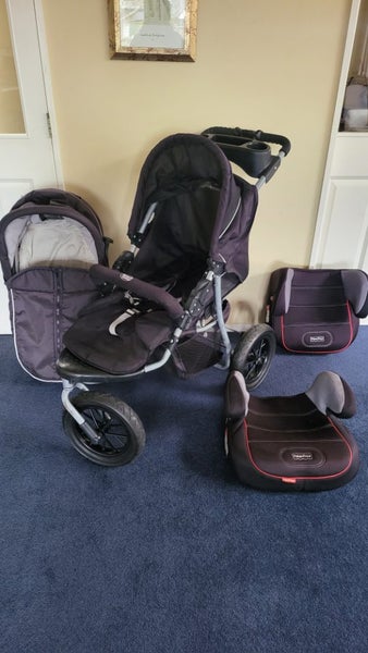 3Wheel Stroller+Carrycot with Mattress+Car Seats 1Res Carousel 1