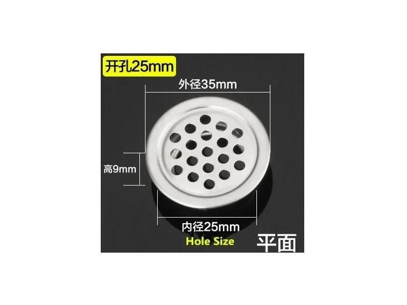10pcs Round Cabinet Air Duct Vent Dia.19mm-53mm Steel Louver Mesh Hole Plug Carousel 1