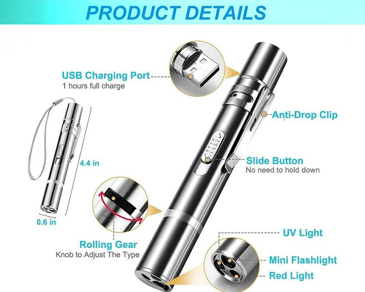 UV Torch Light Flashlight Cat Toy Carousel 2