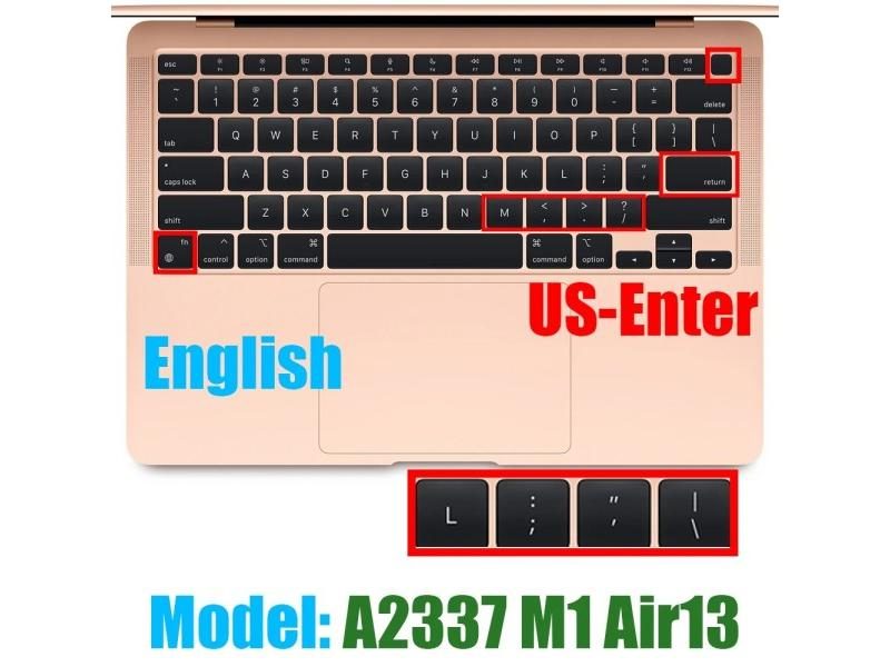 Macbook Air13 M1 Chip Keyboard Cover Silicone Film For 13.3Air A2337 Carousel 1