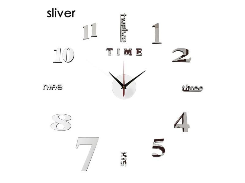 3D Wall Clock Mirror Stickers DIY Removable Home Decor Wall Stickers Carousel 1