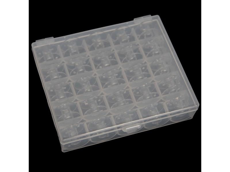 New 42Pcs Axis Sewing Spool Container Threads Organizer Plastic Transparent Carousel 1