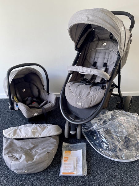Joie Literaxx Travel System 3 Wheel Stroller Pram Carousel 1