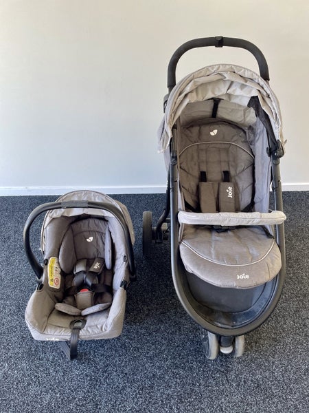 Joie Literaxx Travel System 3 Wheel Stroller Pram Carousel 2