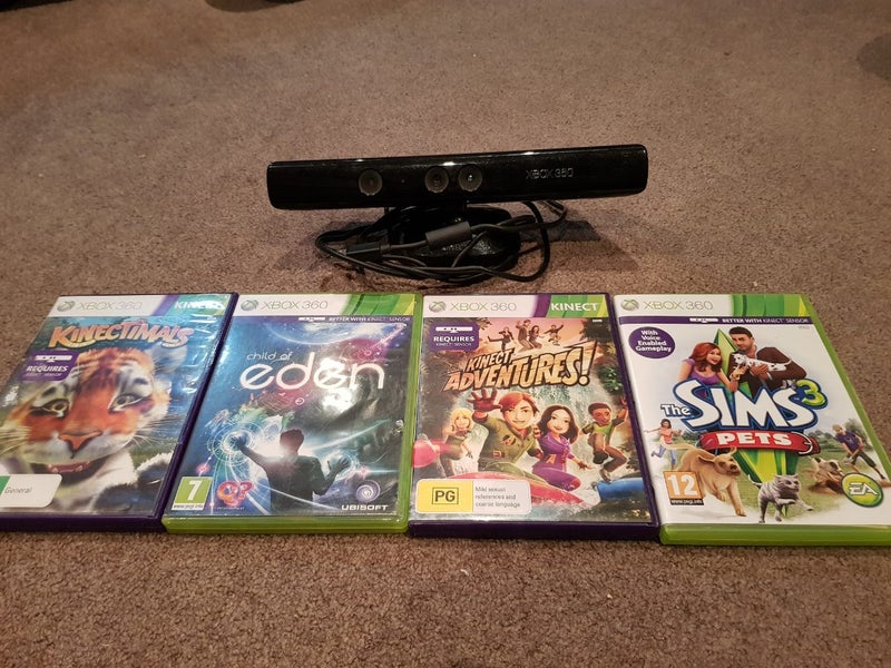 Xbox 360 Kinect + 4 Games Carousel 1