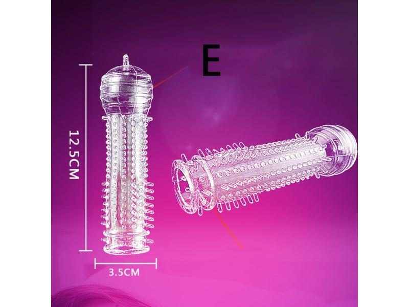 Penis Sleeve Reusable Condoms Sex Toys For Men Delay Ejaculation G Spot Carousel 1