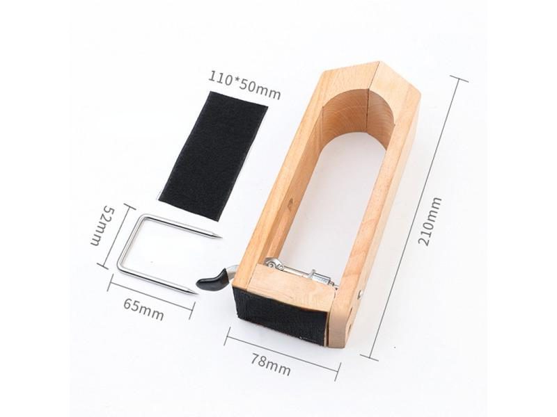 Leather Retaining Clip Rotate 360 Degrees Wooden Leather Stitching Fixed Clamp Carousel 1