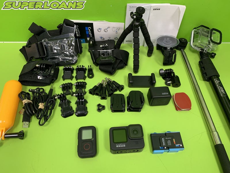 ** GO-PRO HERO 9 + CASES OF ACCESSORIES ** Carousel 1