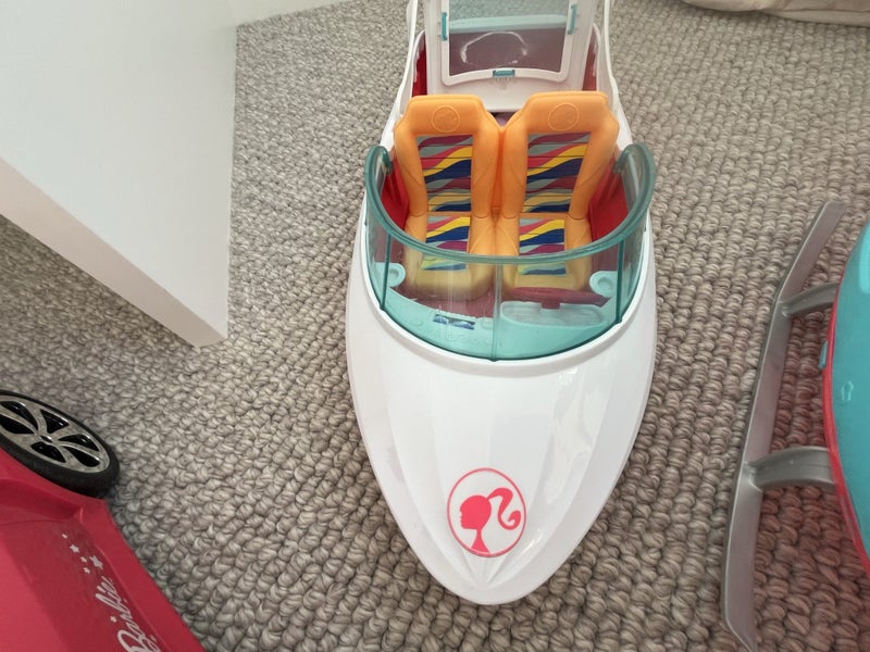 Toys Barbie boat, car & helicopter Carousel 4