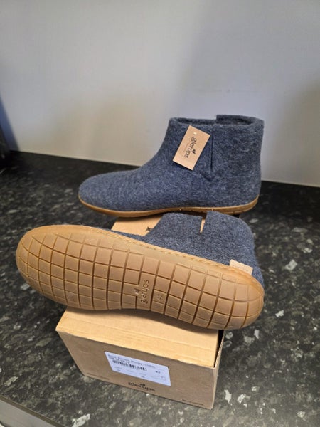 Glerups Felt Boot / Slipper - 100% Pure Natural Wool! - Denim Colour - Size 4263617307682561112