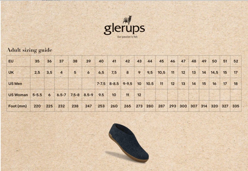 Glerups Wool Slipper Boot - 100% Pure Natural Wool! - Denim Colour - Size 42 Carousel 10