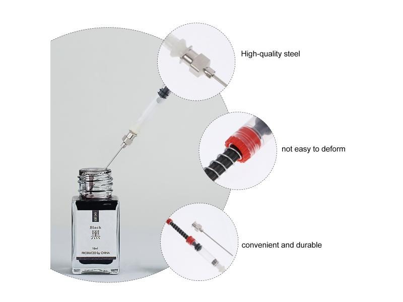 Ink Pen Fountain Syringe Converter Spring Filler Tool Absorber Refills Filling Carousel 1