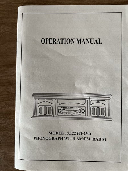 Vintage Look Phonograph With AM/FM Radio Carousel 6