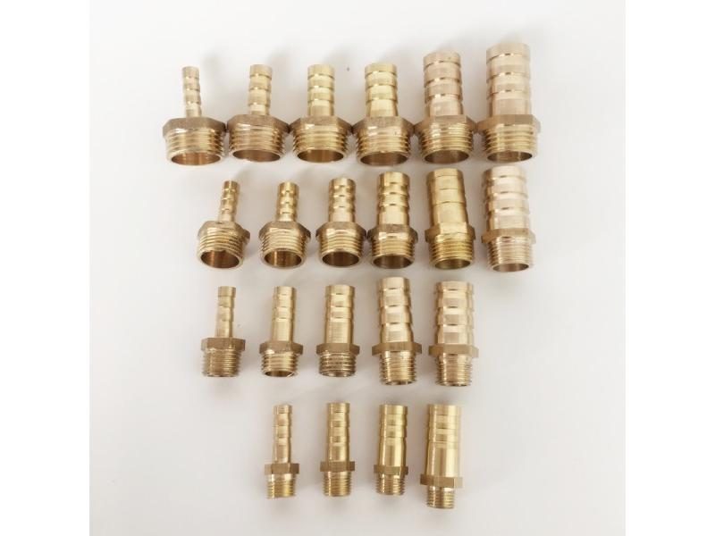 Brass Pipe Connectors 6mm 8mm 10mm 12mm 14mm 16mm 19mm Barbed 1/8" 1/4" 3/8" Carousel 1