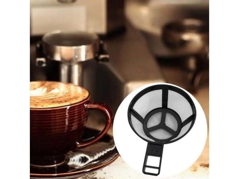 1pcs Reusable Coffee Filter Basket Cup Style Coffee Machine Strainer Mesh FDA Carousel 1