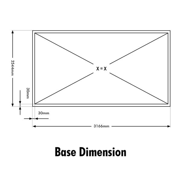 Glasshouse 4mm toughened glass 2570 x 3210 x 2320mm Carousel 10