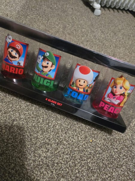 The Super Mario Bros. Movie 4 Glass Set. Carousel 1