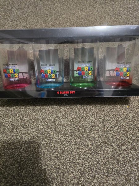 The Super Mario Bros. Movie 4 Glass Set. Carousel 2