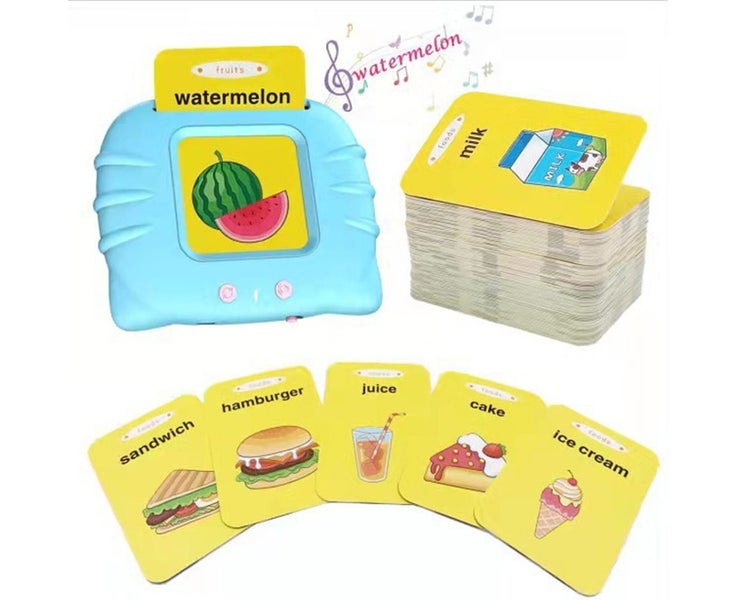 Kindergarten Toddlers Flash Cards 2-4 384 Sight Words Learning Toys - Blue Carousel 1