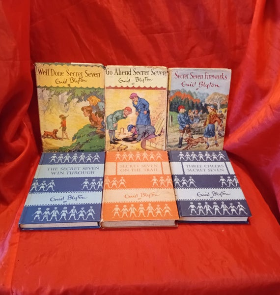 Enid Blyton Secret Seven 6 hard cover collectible books bulk Carousel 1
