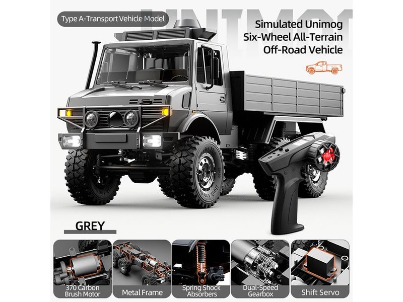 1:18 6X6 RC Off-Road Truck JJRC Remote Control Car ESC Servo System Carousel 1