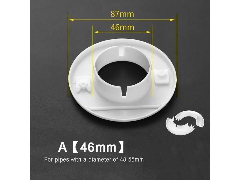 34mm-150mm Radiator Pipe Collars Faucet Angle Valve Pipe Hole Decoration Cover Carousel 1